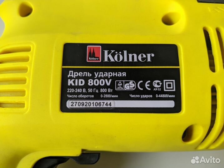 Дрель ударная Kolner Kid800v. Болгарка Kag 125\900