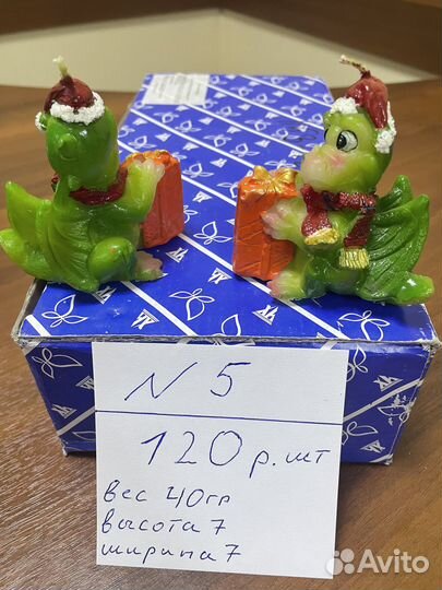 Новогодняя свеча. Подарок.Символ года. Дракон