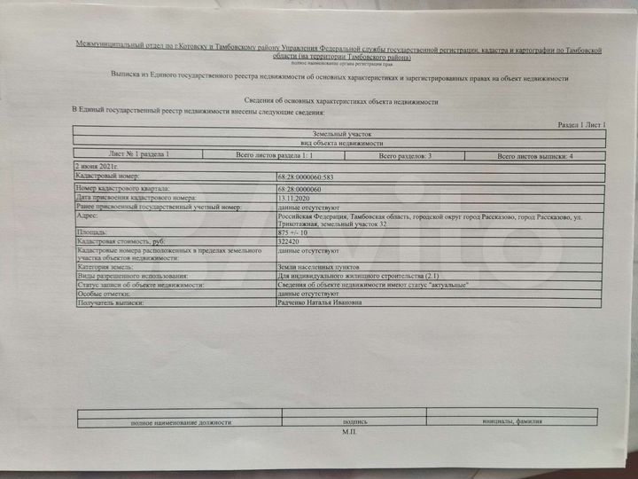 Участок 8,8 сот. (ИЖС)