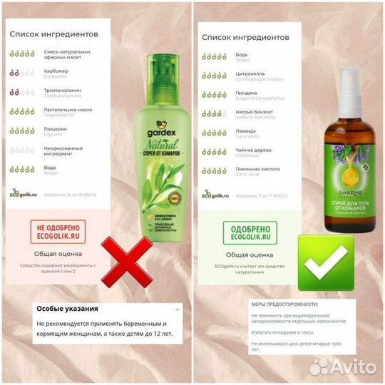 Спрей и свеча от комаров Гринвей