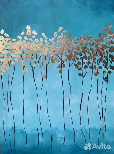 Интерьерная картина акрил/поталь