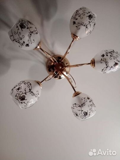 Люстра потолочная бу