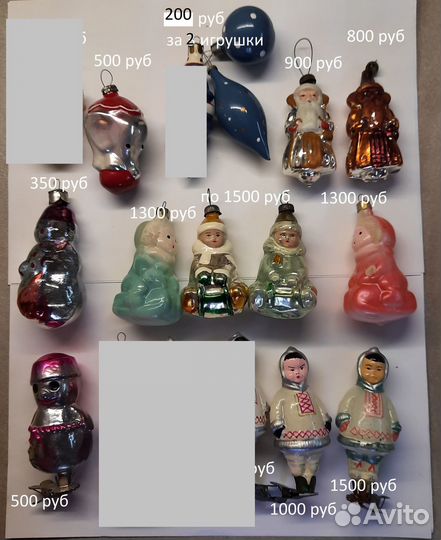 Елочные игрушки СССР