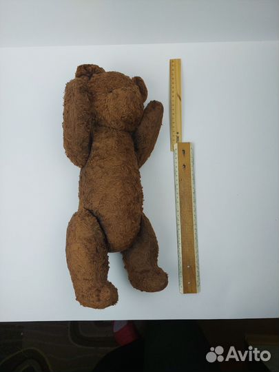 Плюшевый мишка старинный, 20е годы, СССР
