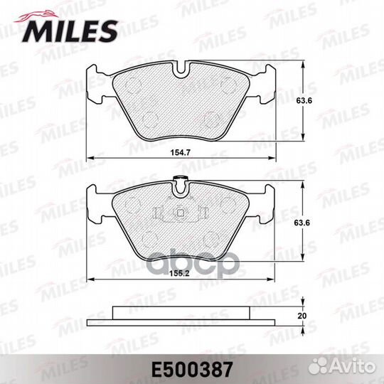 Колодки тормозные BMW E39 520i/523i/535i передн