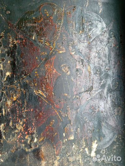 Старинная икона Неопалимая Купина