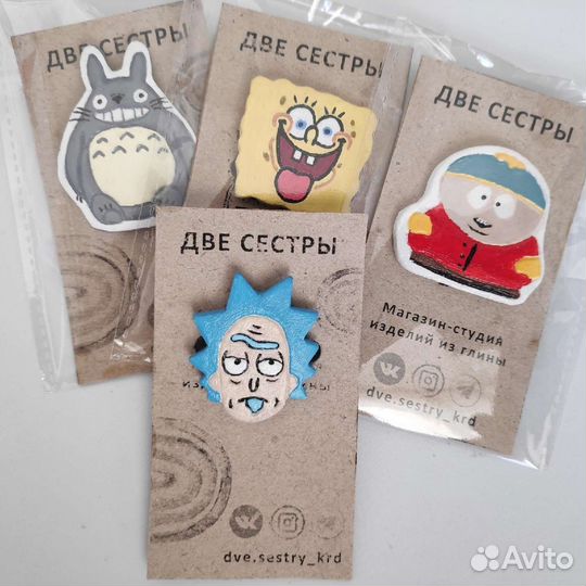 Значки Рик и Морти