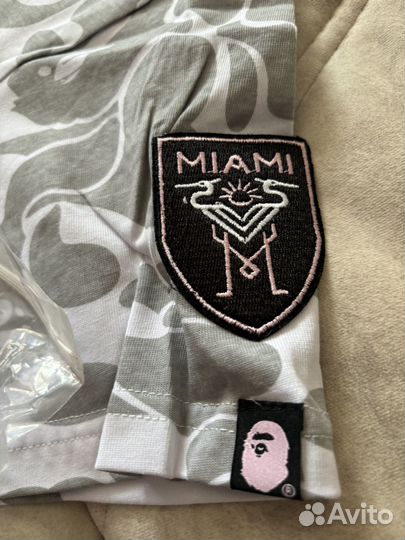 Футболка bape x inter miami белая