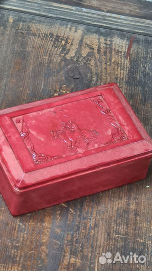 Шкатулка красная агитация будёновцы