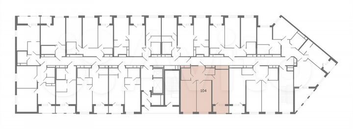 2-к. квартира, 69,3 м², 9/12 эт.