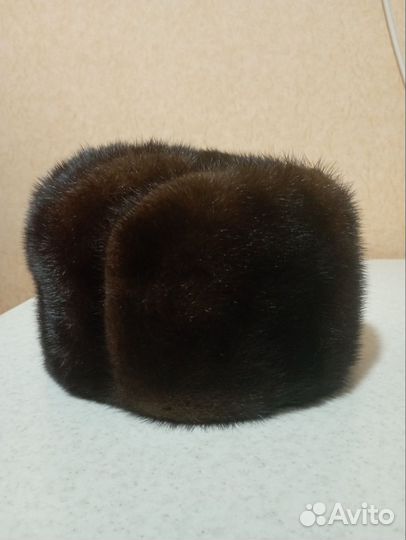Норковая шапка мужская новая