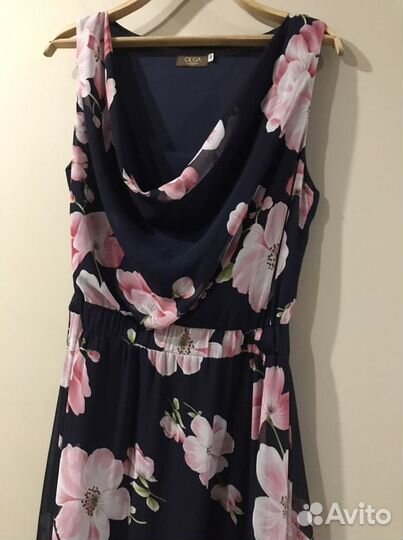Платье шифоновое на выпускной 48 размер