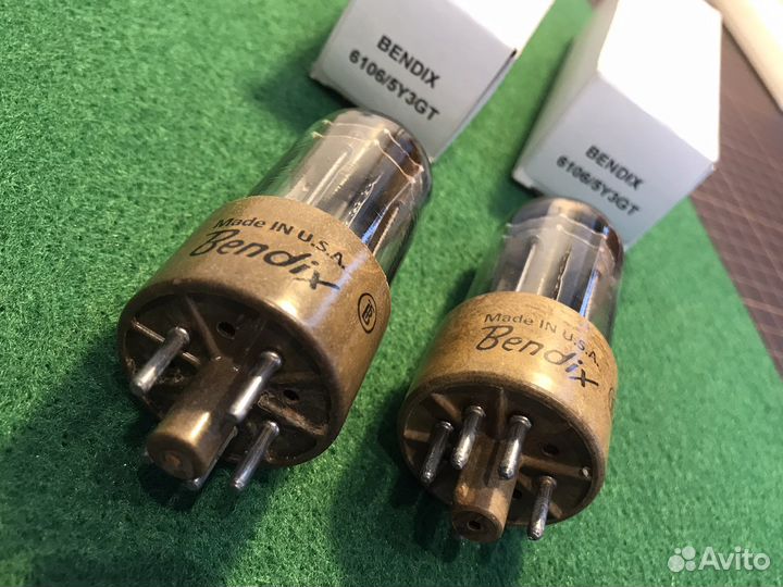 Радиолампы bendix 6106/5Y3GT NOS пара
