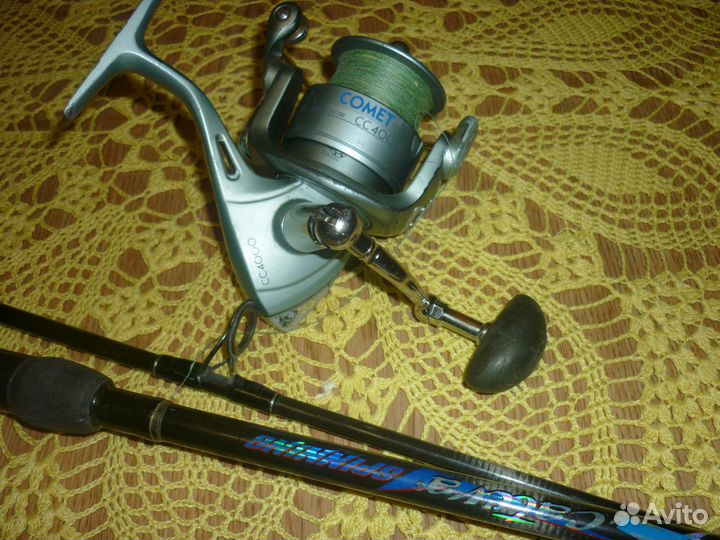 Спиннинг 2,70 штекерный, катушка к спиннингу