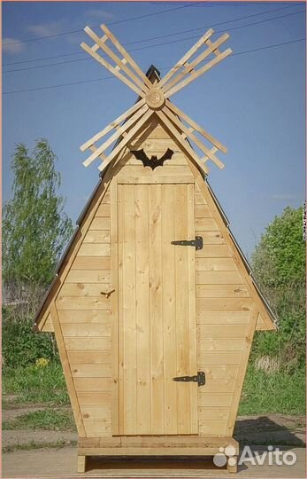 Дачный туалет с лебедем лщщ 792