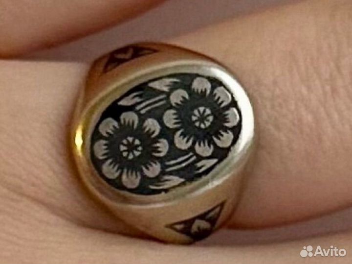 Кольцо Серебро СССР печатка