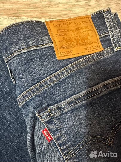 Джинсы Levi's 514 W32 L32 (р 48) оригинал синие