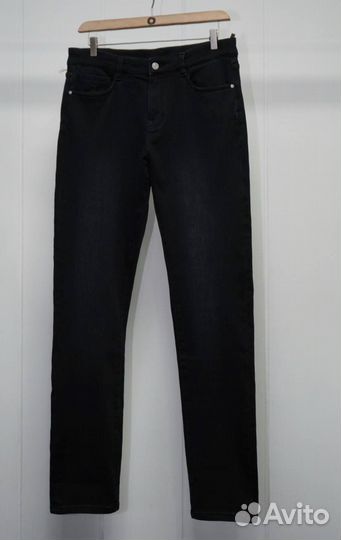 Мужские черные джинсы с начесом