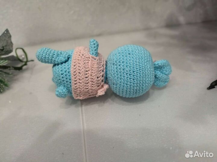 Заяц вязаный символ 2023 года хэндмэйд