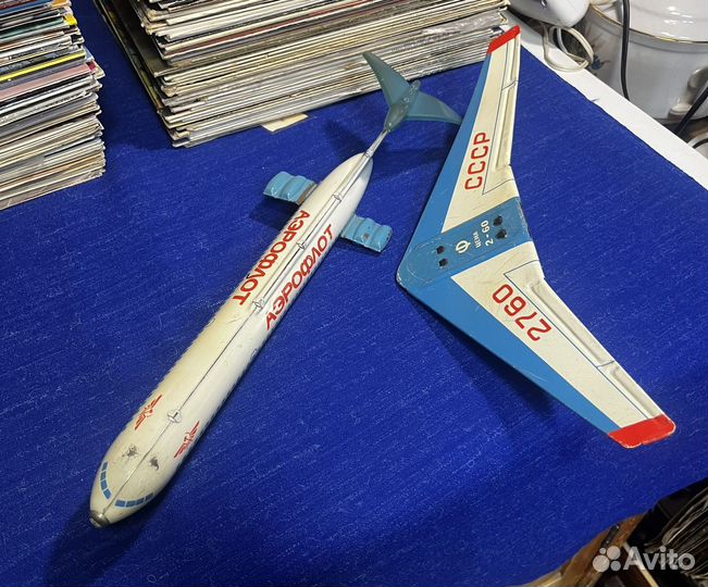 Самолёт аэрофлот детская игрушка инерционная метал