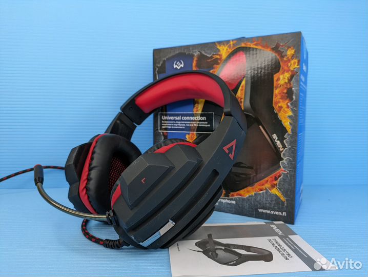 Наушники Sven игровые проводные с микрофоном