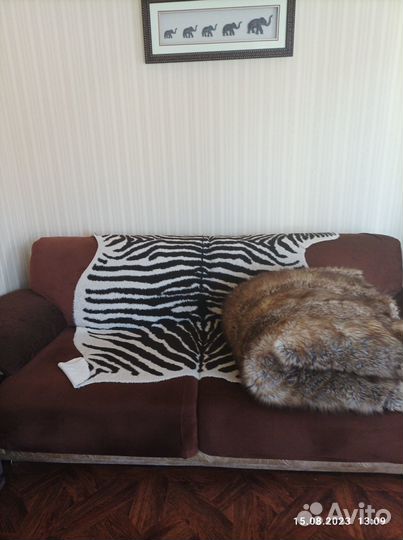 Покрывало из искусственного меха (волк)