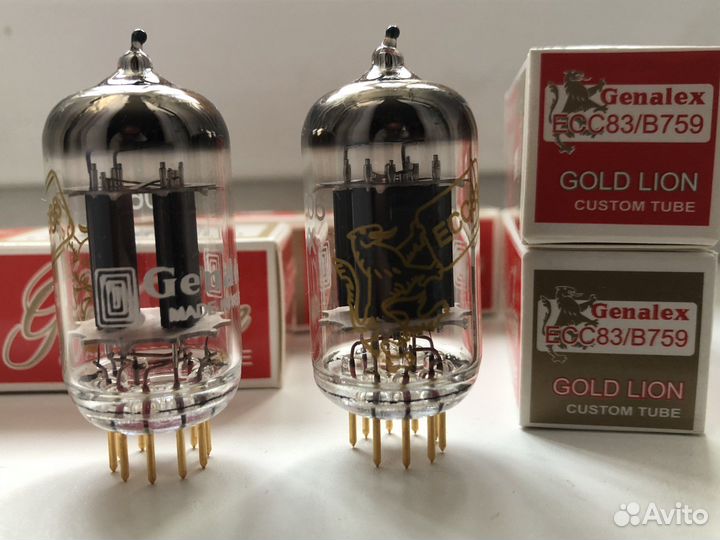 Радиолампы 12ax7 «gold lion”
