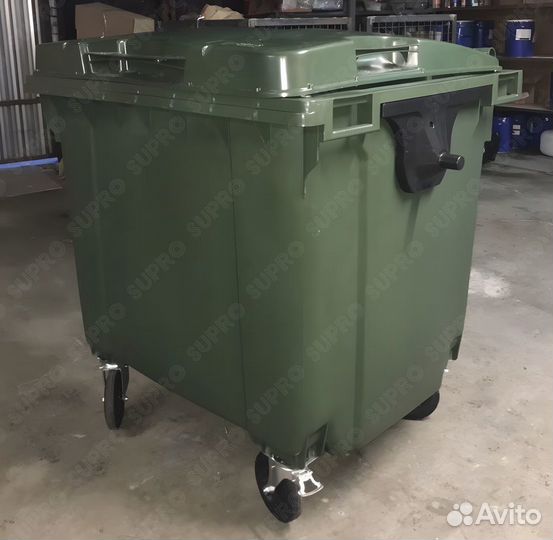 Пластиковый контейнер для мусора 1100л Ш3578