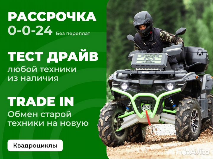 Квадроцикл Grizzly 300cc черно-желтый