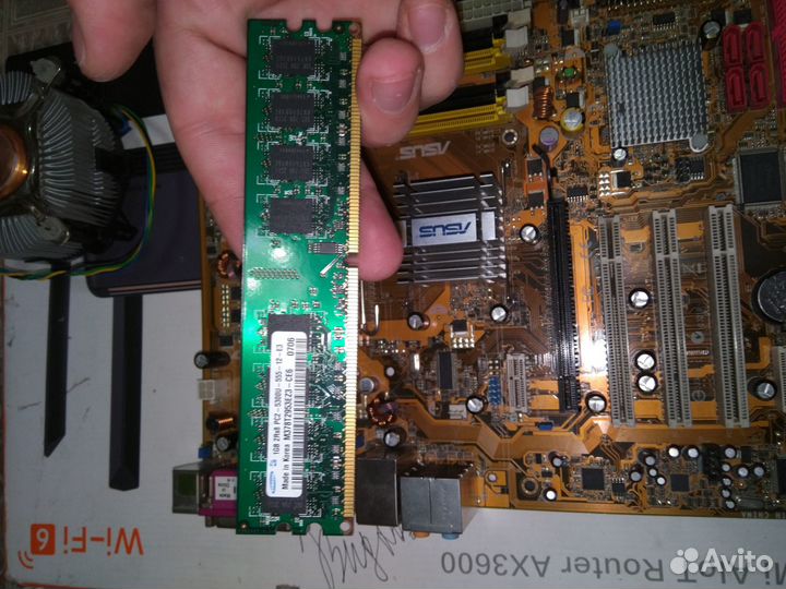 Asus P5B с процессором intel core 2 quad