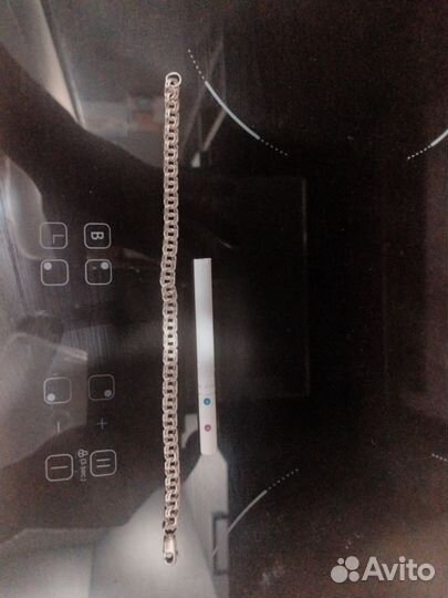 Мужская серебряная цепь бисмарк