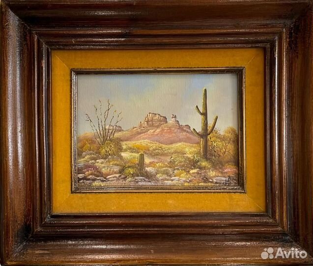 Старинная картина, холст, масло