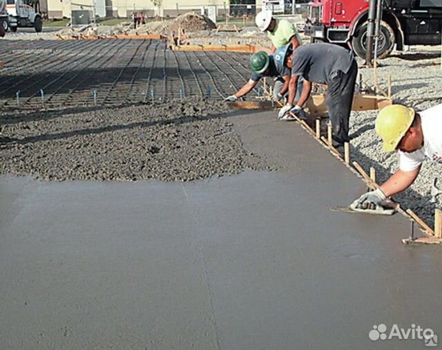 Заливка фундамента бетонные работы