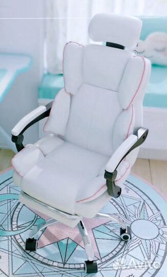 Компьютерное офисное кресло стул с подголовником