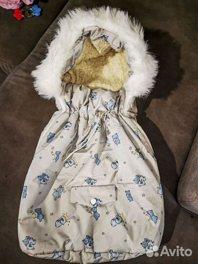 Конверт зимний на овчине