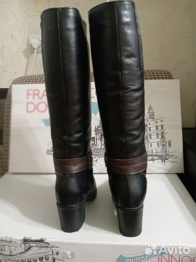 Зимние женские сапоги 38 натуральная кожа