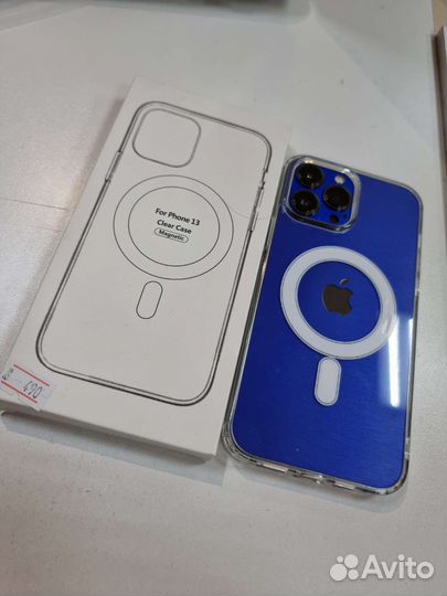 Чехол на iPhone 123 с magsafe прозрачный