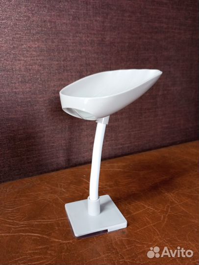 Мыльница на гибкой ножке, бежевая