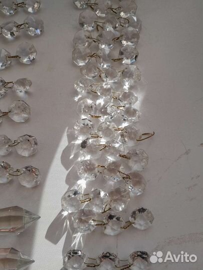 Хрустальные подвесы от бра