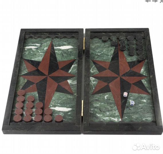 Каменные Шахматы нарды шашки 3 в 1