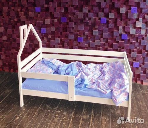 Софа с бортиком детская берёза Домик