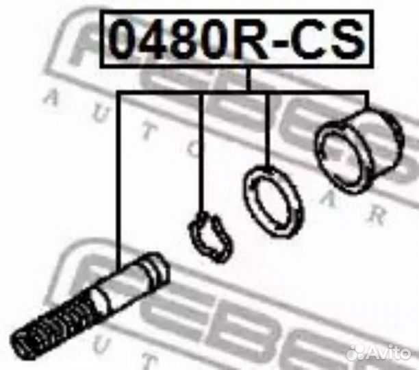 Febest 0480R-CS Ремкомплект главного тормозного ци