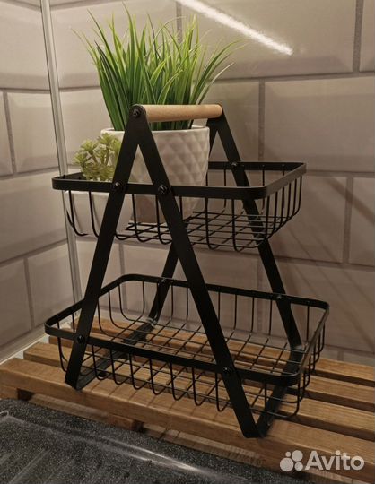 Корзина для фруктов металлическая