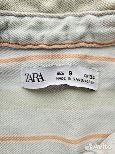 Рубашка zara для мальчика 134 см