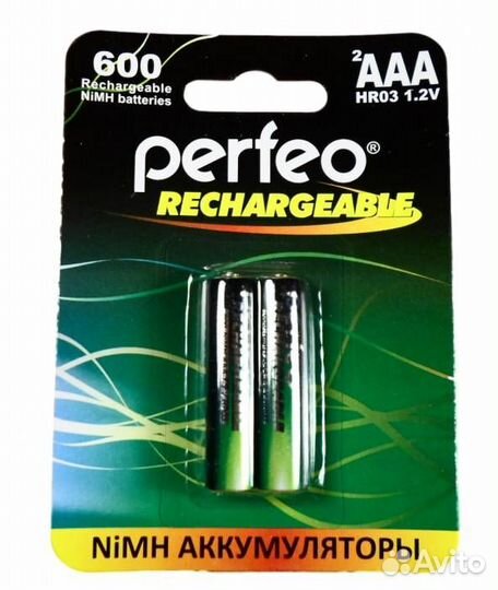 Perfeo AAA 600mAh/2BL Аккумулятор