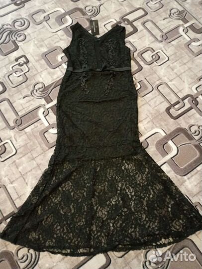Черное кружевное платье 46 Новое