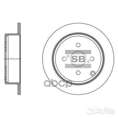 Диск тормозной toyota corolla 02- задн. sd4092