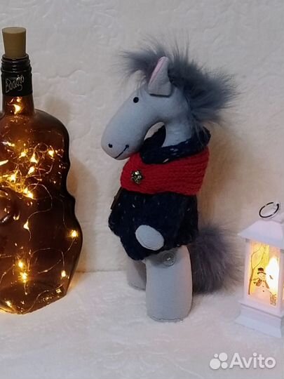 Кукла тильда Конь в пальто