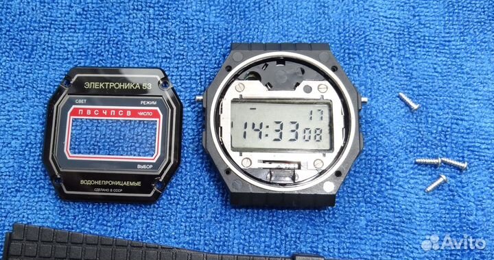 Часы Электроника 53В водонепроницаемые
