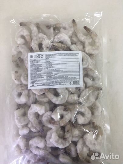 Хвосты креветки очищенные